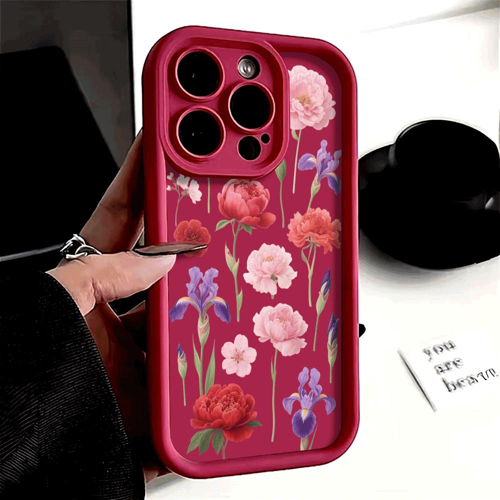 Shockproof Phone Case For Xiaomi Redmi Note 14 13 12 11 10 9 8 7 Pro/Plus Anti-Drop Protect Fashion Colorful Flower Design Cover
