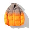 Mens Winter Cotton Padded Jackets Coats Men Orange Bright Color Bomber Jacket Men Windbreaker Thick Warm Male Outerwear Parkas