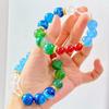 Design Sense Natural Red Chalcedony Blue Chalcedony Green Chalcedony White Crystal Design Sense Bracelet Bracelet
