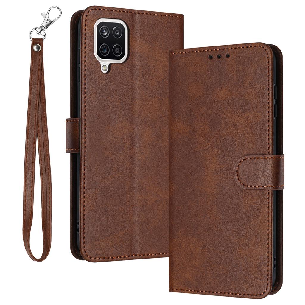 For Samsung Galaxy A12/M12/F12 Case Calf Texture Book Style Phone Cover Mobile Accessories Wholesale
