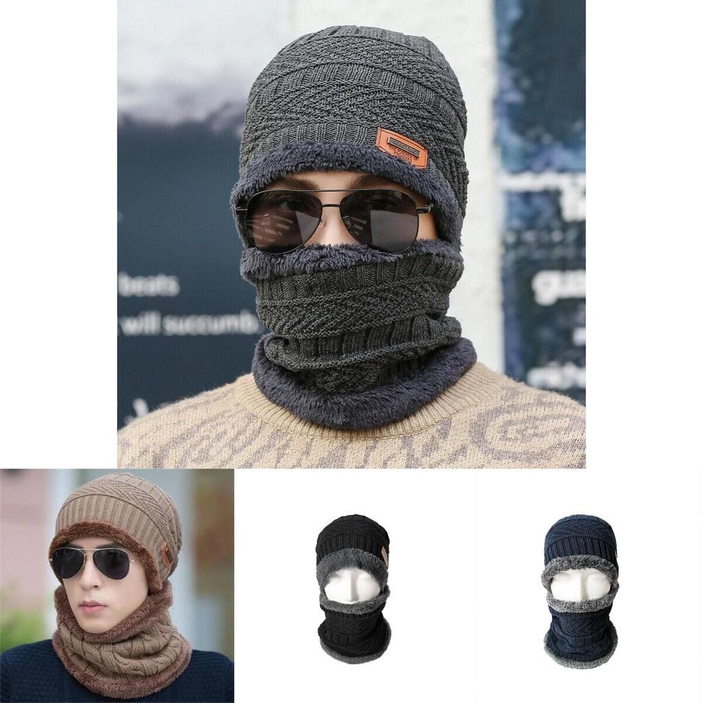 Thick Knitted Winter Hat For Men Windproof And Warm Suitable For Cycling And Skiing