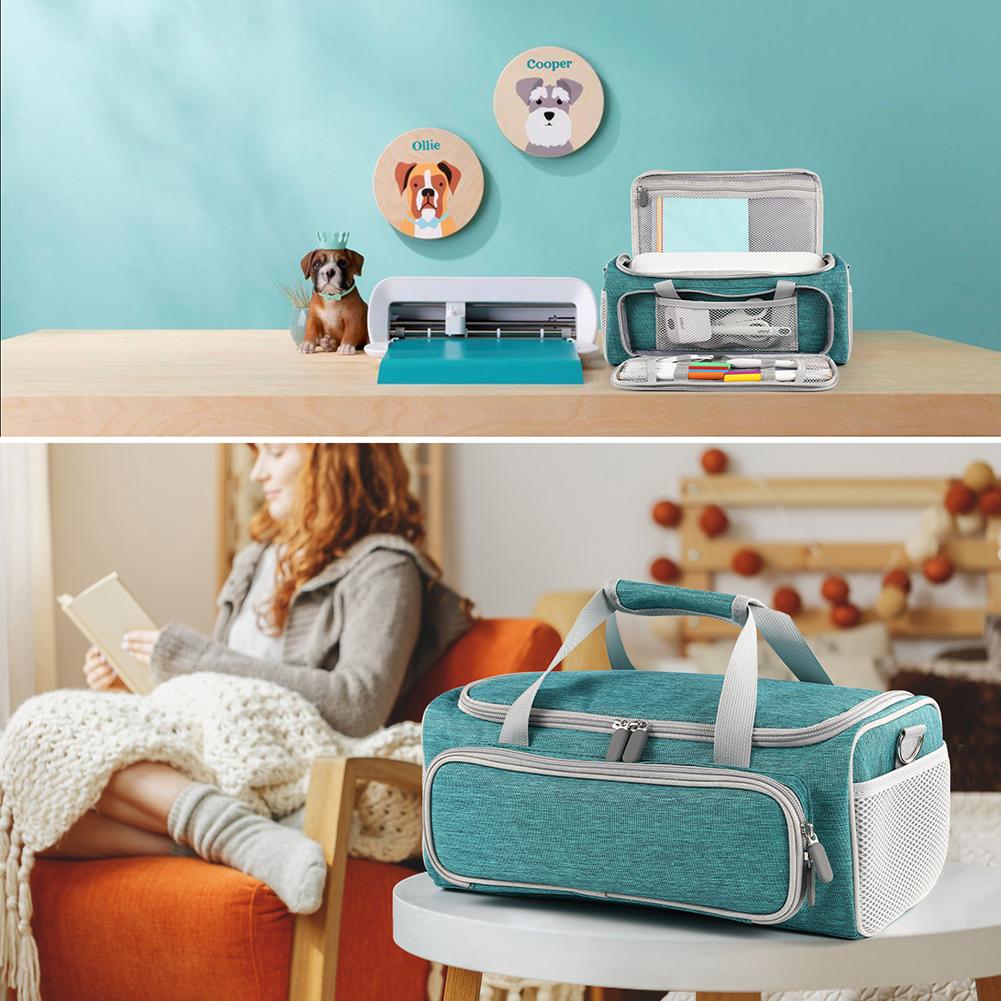 Portable Storage Bag Waterproof Travel Protective Case Anti-scratch with Multi Pockets for Cricut Joy Xtra Smart Cutting Machine