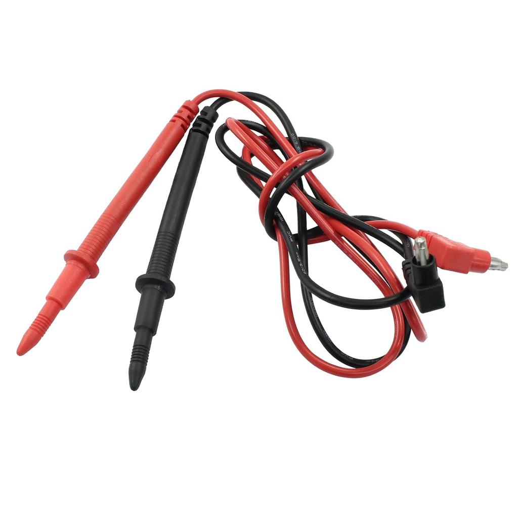 Multimeter Voltmeter Test Lead, Cable Banana Plug Probe Digital Multimeter Wire Cable 1000V, Black Red