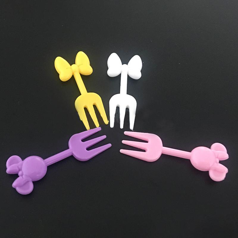 Fruit Fork Mini Cartoon Kids Fruit Pick Toothpick Bento Lunches Party Decor