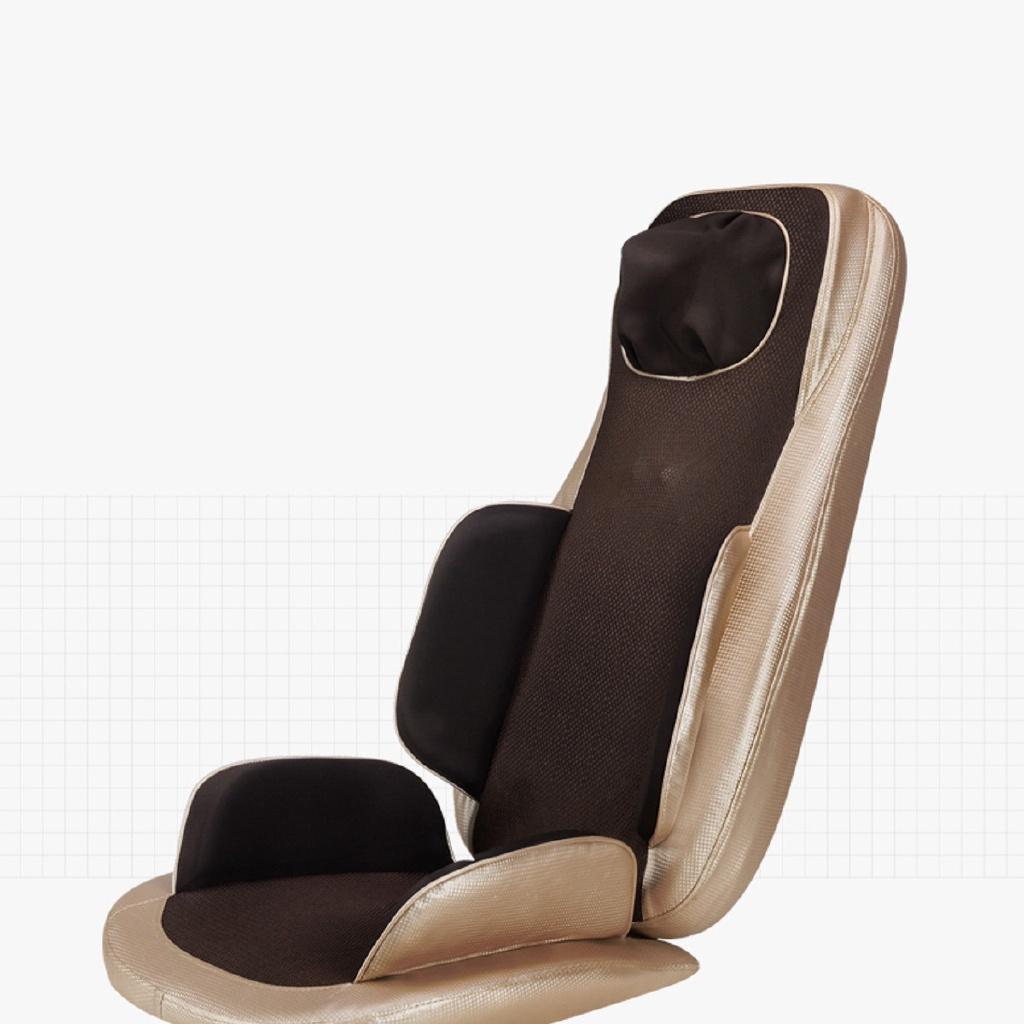 50W 2 Modes Massage Seat Cushion Chair-Neck Back Massager with Heat Rolling Kneading for Back Pain Relief