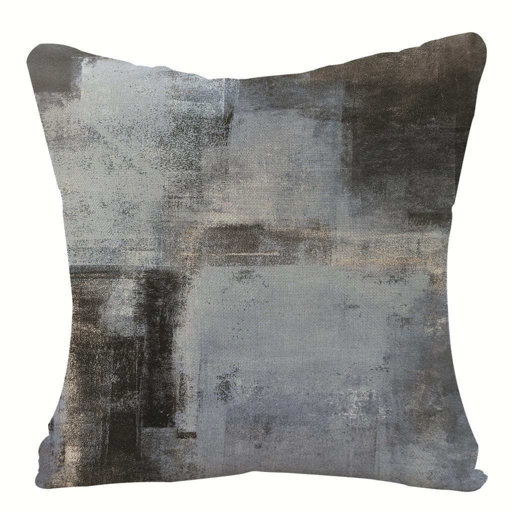 Home Oil Painting Geometric Abstract Pillow Case Sofa Pillow Cushion Cover