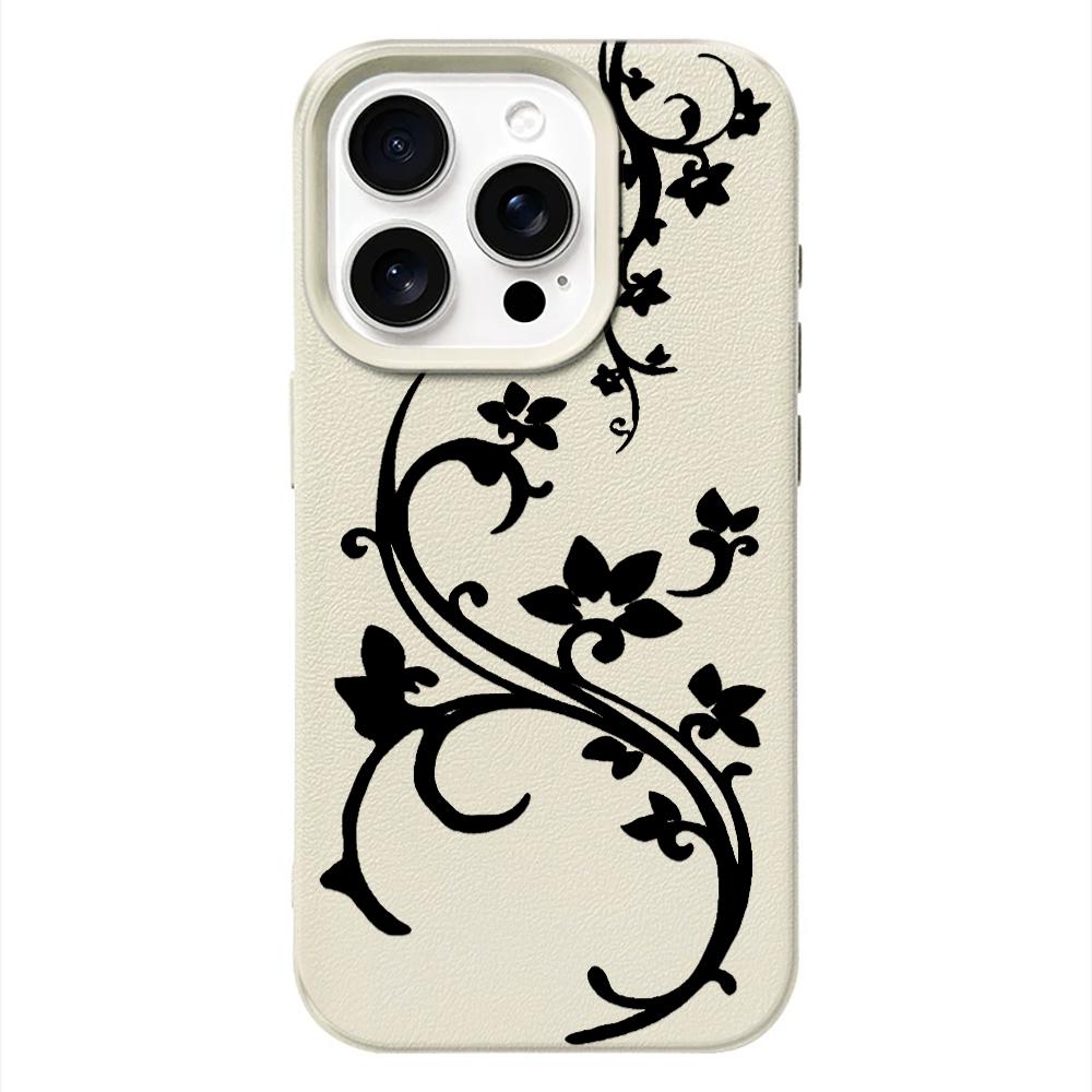 Painting Flower Patterns Phone Case For IPhone 17 16 15 Plus 14 13 12 11 Pro Max 17E Air 16e Shockproof Back Coque Cover