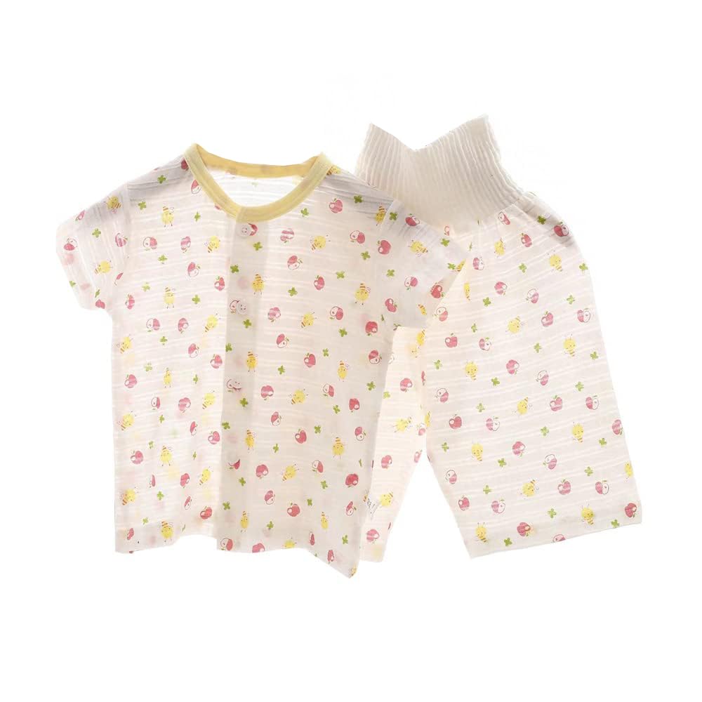 

Jaydyequ Детский летний тонкий хлопковый согревающий живот топ и низ, передняя часть короткая, сетка, яблоко 100 см, пижама, одежда, комплект, на пуговицах, рукава, домашняя одежда для девочек,