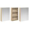 Bathroom Cabinet Set 3 Pcs 140 X 14.5 X 70 Cm Particleboard