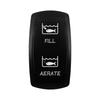 Laser-Engravable Rocker Switch Cap (No Body) - Switch Actuator Cover Replacement for 12V 24V Car Boat ATV Carling ARB Narva