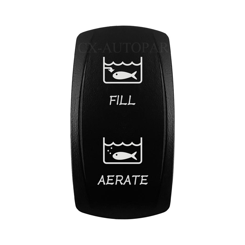 Laser-Engravable Rocker Switch Cap (No Body) - Switch Actuator Cover Replacement for 12V 24V Car Boat ATV Carling ARB Narva