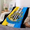 Coperta in Flanella con Stemma del Newcastle United, Poliestere Morbido, Design Moderno, Per Tutte le Stagioni, per Campeggio, Viaggi, Regali per le Feste o Compleanni