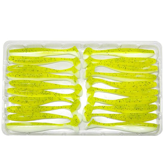 20 Stücke 5,5 cm Leuchtende Gefälschte Weiche Silikon Künstliche Köder Wobbler Fisch Schwimmen Köder