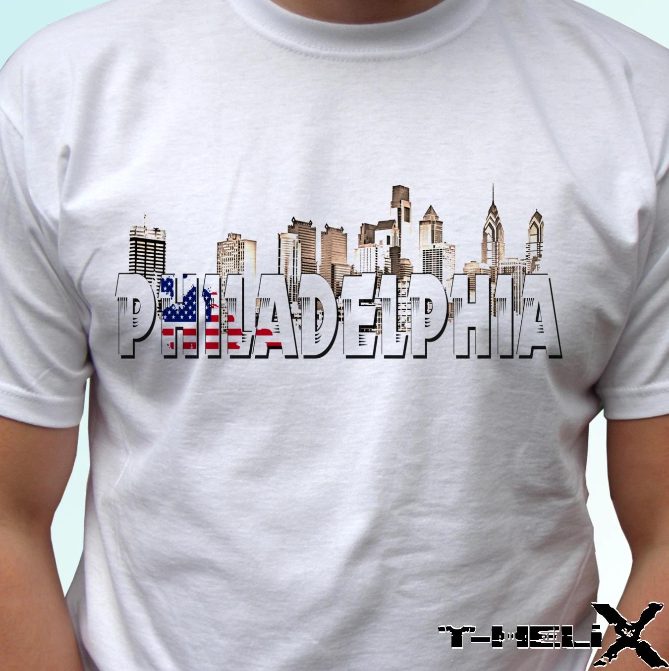 

Philadelphia - white kids boys T-Shirt top USA flag design - s s kids & baby 140