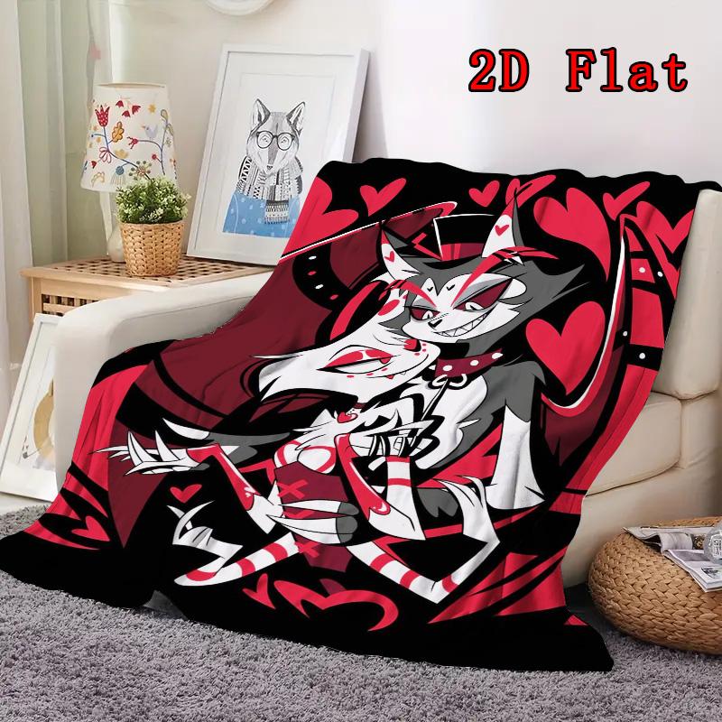 Chic Thorn Angel 2D Flat Pattern Flannel Blanket High Quality All Seasons Warmth and Comfort Perfect for Christmas Gifts.