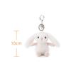 Apricot Lamb Summer Bunny Cute Soft Keychain Plush Toy, Perfect for Boys and Girls, Fits Kids Backpacks and Purses, 10cm