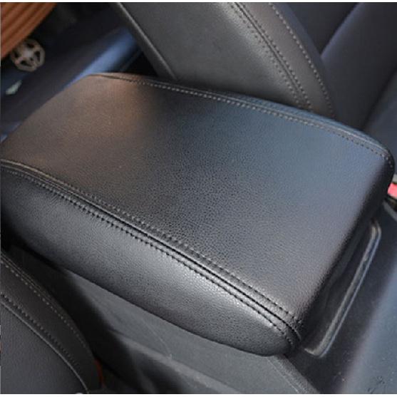 Black Leather Middle Console Armrest Box Cover For Hyundai Tucson 16-2018