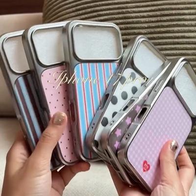 Clmj Korean Polka Dots Phone Case for iPhone 17 17e 16e 16 15 14 13 12 11 Air ProMax X XR XSMAX 8 7 Plus Luxury Print Back Cover