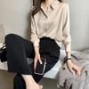 Fashion Blouses Shirts Long Sleeve Turn Down Collar Office Lady Chiffon Blouse Shirt Women Tops J751