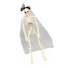 Realistic Plastic Skeleton Bride/Groom Skull Halloween Decoration For Indoor Outdoor Party Scary Theme Events