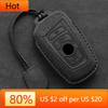 Interior Mouldings Leather Car Key Case For BMW 1 3 4 5 7 Series 320i 530i 550i F20 F15 F16 F48 G20 G30 G01 G02 G05 G11 Keychain