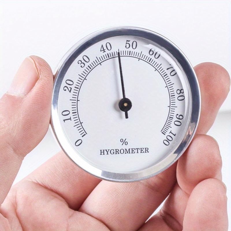 1/2Pcs Hygrometer Round Analog Hygrometer for Cigar Humidor, Accurate Reliable Cigar for CASE Small Round Accurate Cigar Hygrom