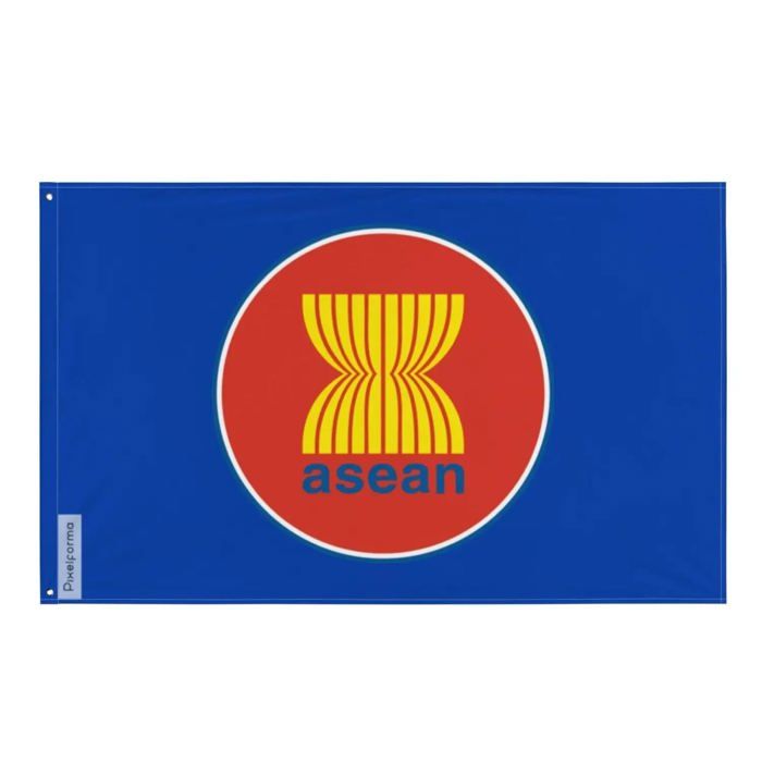 Flagge des Verbands Südostasiatischer Nationen – 60 x 90 cm – Polyester – Ösen aus Eisen – Widerstandsfähig