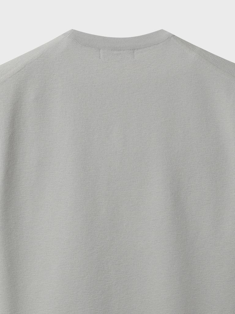 AND Z Men'S Slub Round Neck Short Sleeve T-Shirt_Blg2Er1001Gr