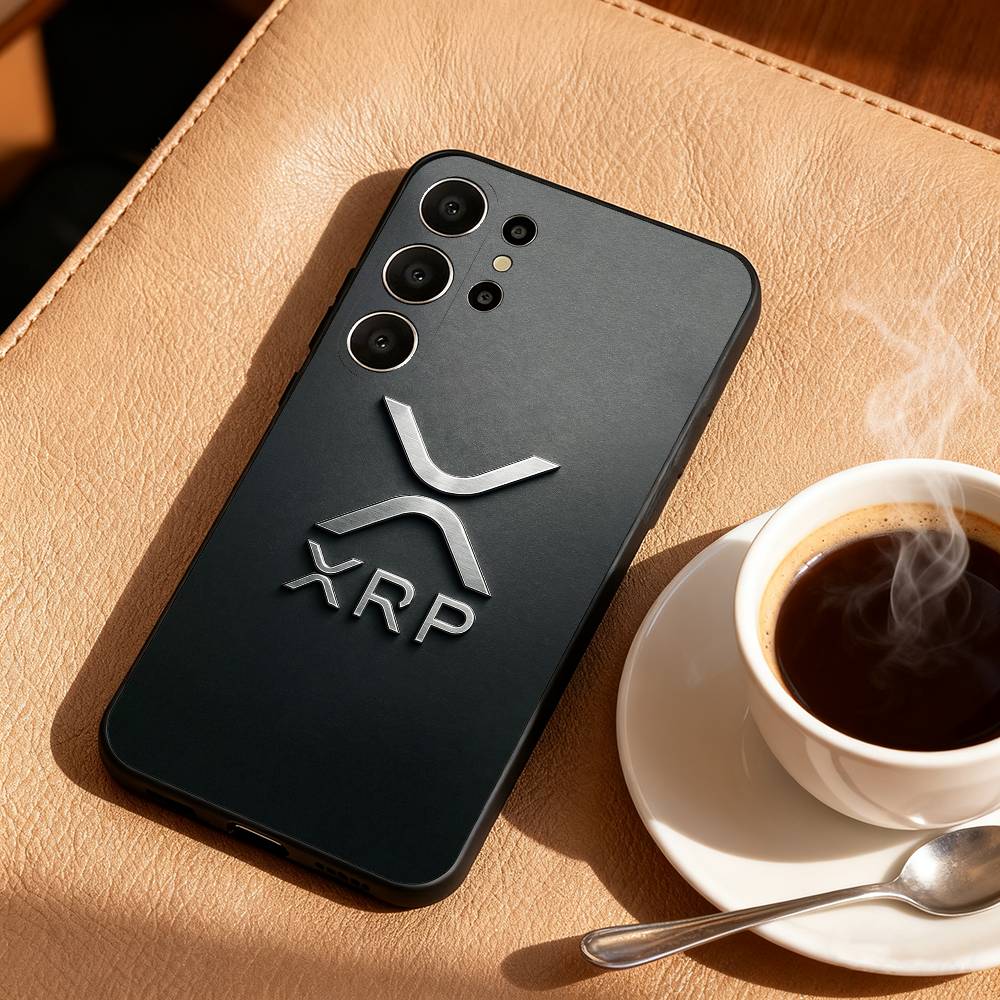 X-Xrp-Crypto R-Ripple Phone Case For Samsung S25,24,23,22,30,21,10,9,Ultra,Plus,Lite,FE Soft Black Case