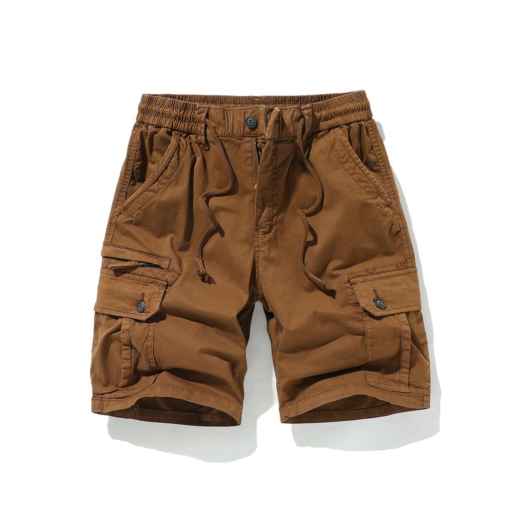 Workwear Shorts Men's Summer Casual Five Quarter Pants Pure Cotton Loose Multi Pocket Versatile Pants