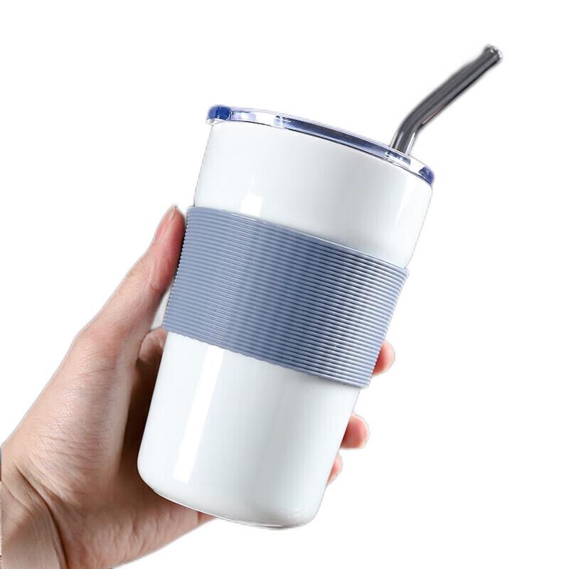 

Wushiyuan Fashion Office Mug with Lid and Straw Set