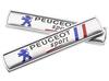 2pcs/1pair new 3D Peugeot logo metal Car Fender side Car door Emblem car window sticker styling Accessories