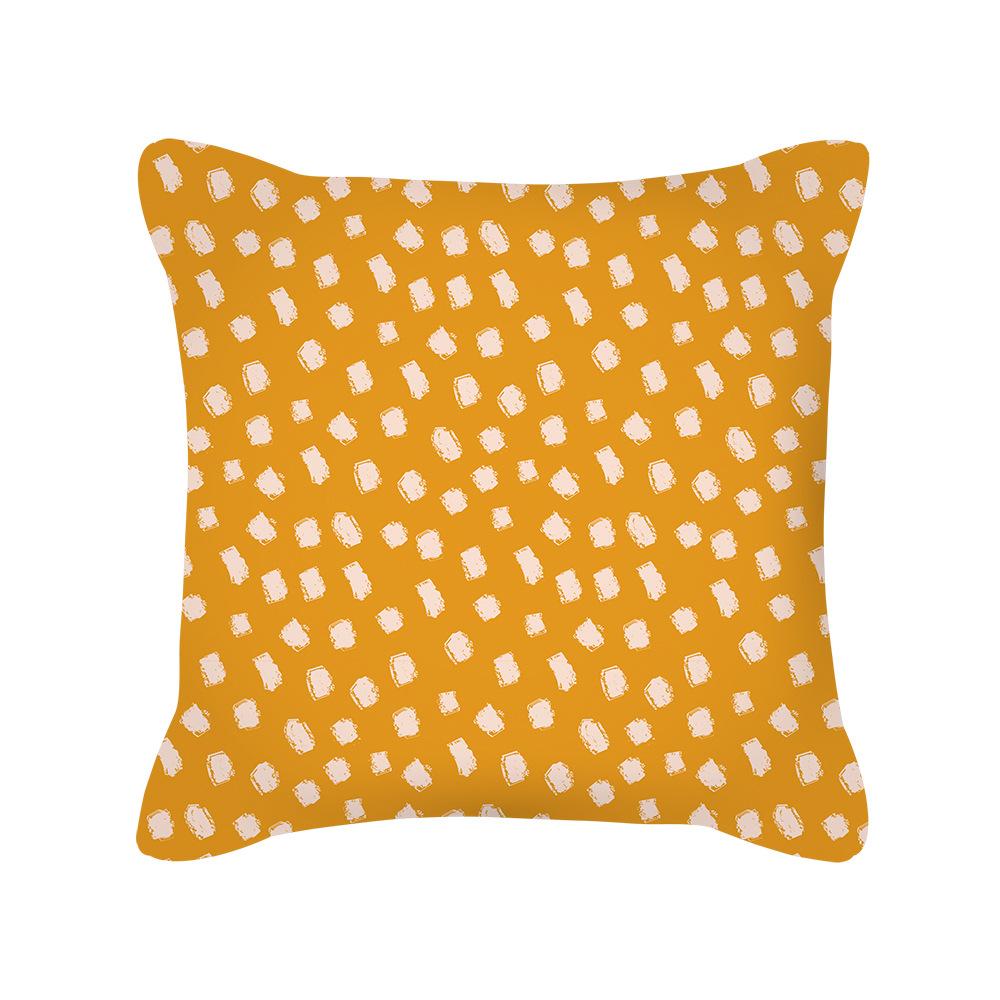 Nordic Morandi Color Geometric Abstract Peach Skin Pillowcase Cushion New Home