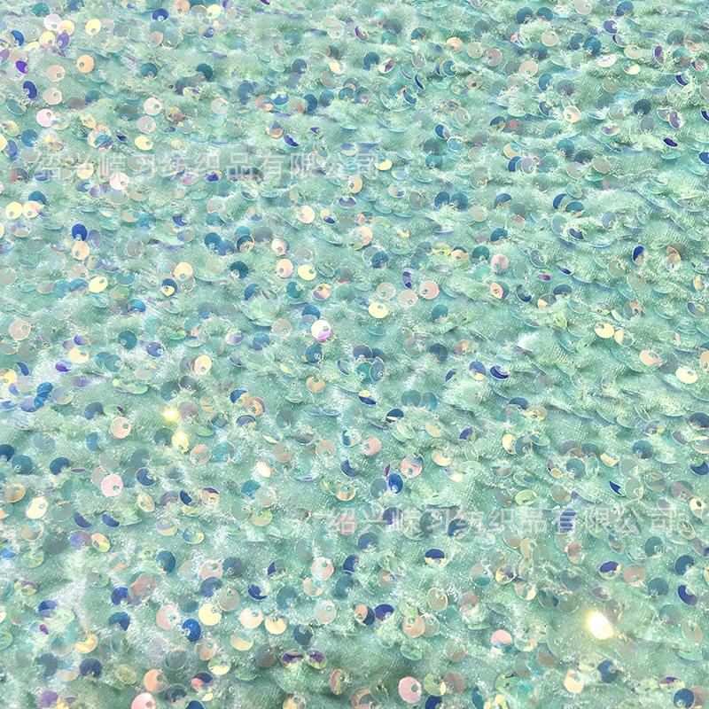 „50-kolorowa 5-milimetrowa flanelowa tkanina z cekinami: Elastyczna, haftowana na odzież damską i obuwie"