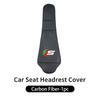 Car Seat Headrest Cover Leather Neck Pillow Protector Accessories For Jaguar XF XJ XFR XKR X-Type F-Pace I-Pace S-Type F-Type SS2