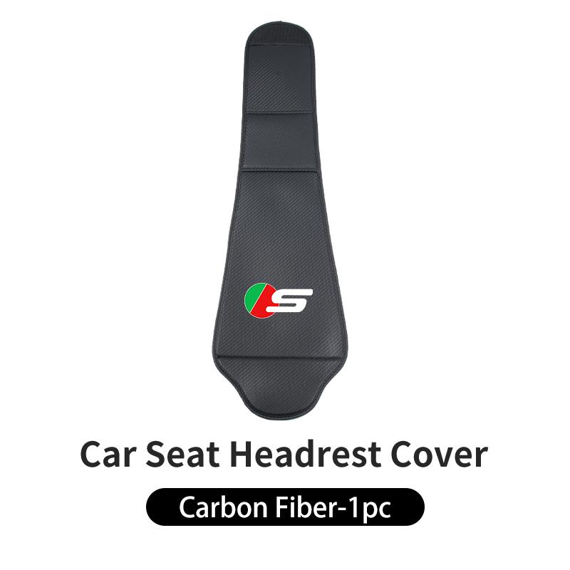Car Seat Headrest Cover Leather Neck Pillow Protector Accessories For Jaguar XF XJ XFR XKR X-Type F-Pace I-Pace S-Type F-Type SS2