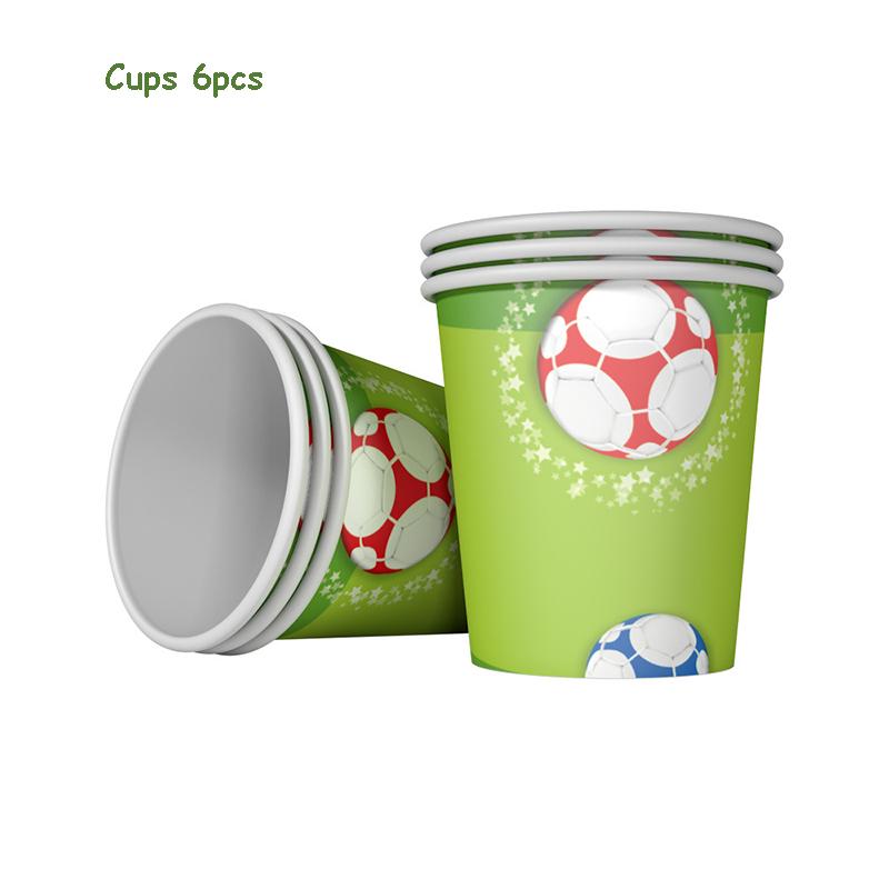 Golden World Football Soccer Kids Birthday Party Decoration Plates Straw Bunting Loot Bag Tablecloth Soccer Party Supplies