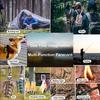 50m Wellenmontage 9-adriges 4mm Paracord: Outdoor Camping Survival Seil, Winddichtes Abspannseil für Zelt & Tarp