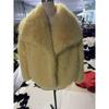 Womens Short Faux Fur Coat With Oversized Collar Plush Warm Winter Outerwear Street Style
