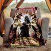 Buffy Flannel Blanket Soft Warm All-Season Throw, Design for Camping, Car Travel, Hiking Sofa, Bed, Office Perfect Gift for Parties