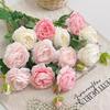 Premium Peony Silk Artificial Flower Bouquet for Indoor Home Decor