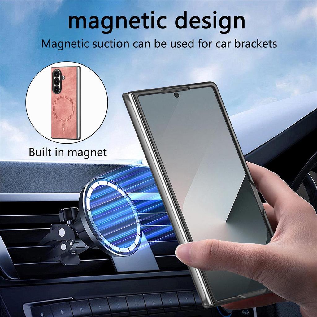 Samsung Z Fold7/Z Fold6 Magnetische Leder Schutzhülle