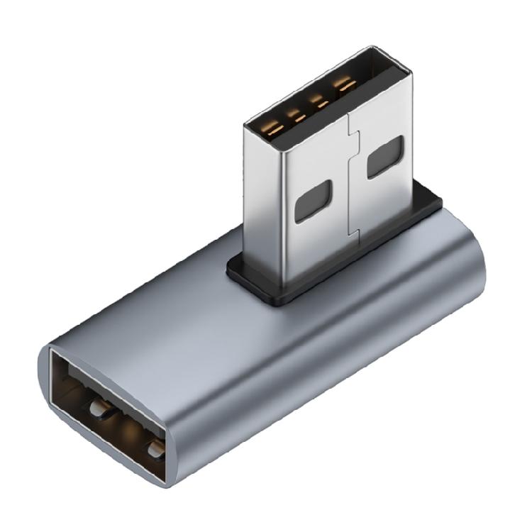 90 Degree Right Up Down Angled USB3.0 Male to Female Extension Adapter for PC