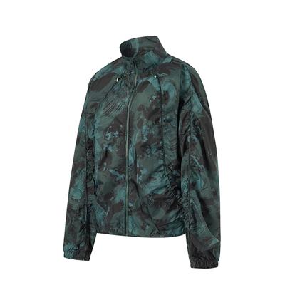 Li Ning Fitness Series Sun Protection Water-Repellent Sports Windbreaker Stand Collar Zipper Jacket Women Jackets AFDU456-1