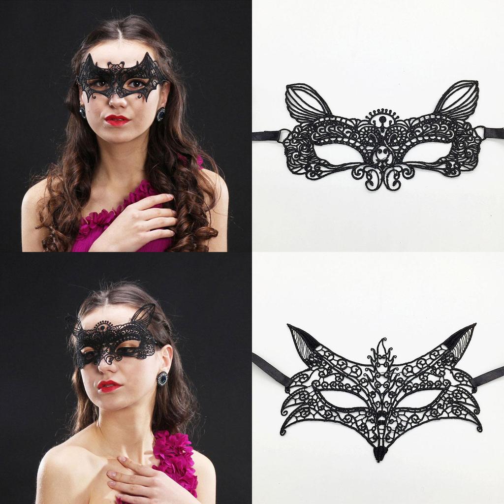 Mysterious Angel Lace Eye Mask Sexy Cosplay Costume For Christmas Party