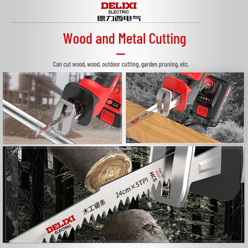 Delixi Electric Cordless Reciprocating Saw CN plug (adapter included)