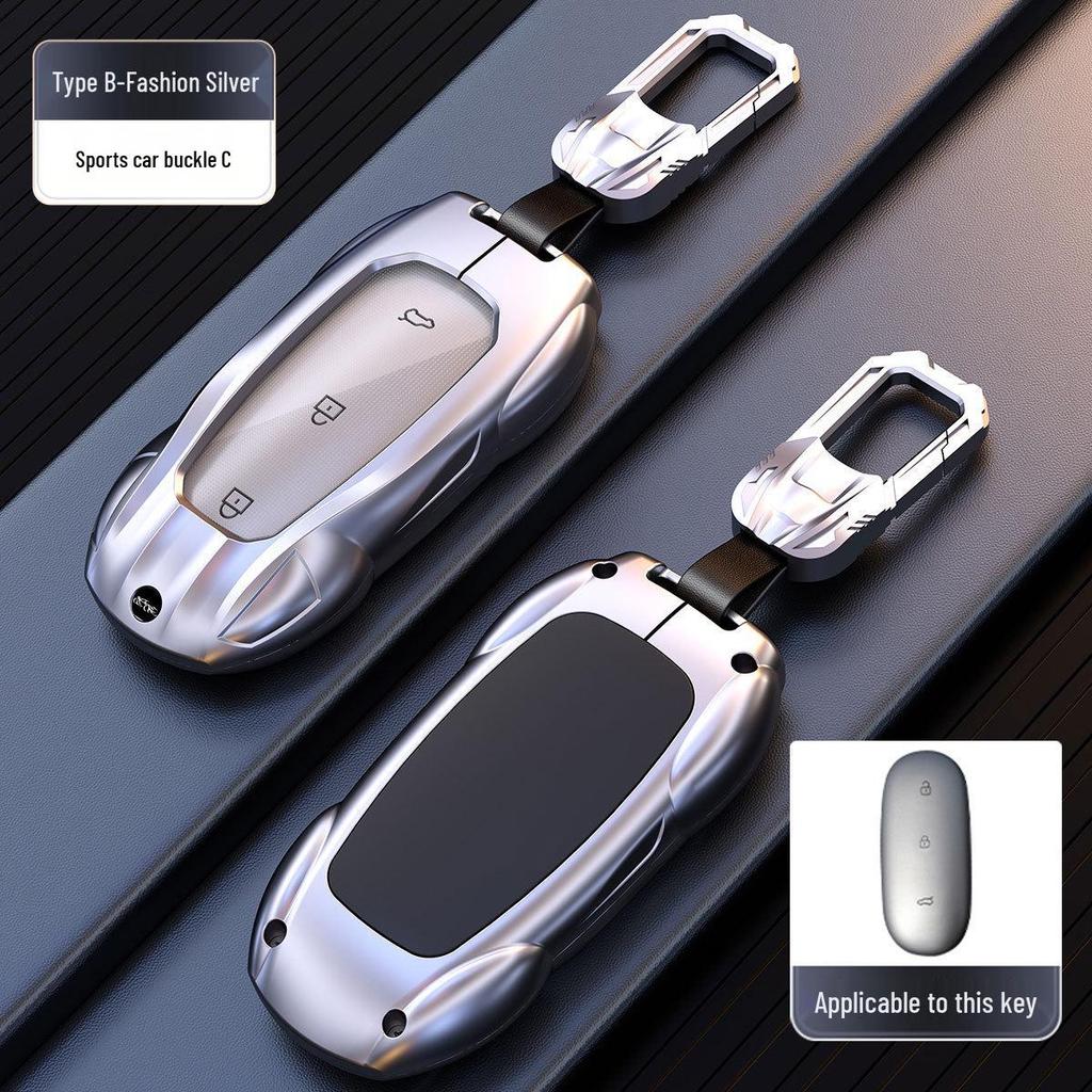 Li Auto L7/L6/L8/L9 Mega Key Protective Cover: High-End Car Key Case with Buckle