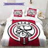 Amsterdamsche Football Club Ajax2 Pattern Bedding Quilt Set  Home Decoration  Gift (1 * Duvet Cover + 2 * Pillowcase  Without Core)