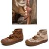 Vintage Pu Loafers For Women With Breathable Hollow Out Design For Daily Comfort