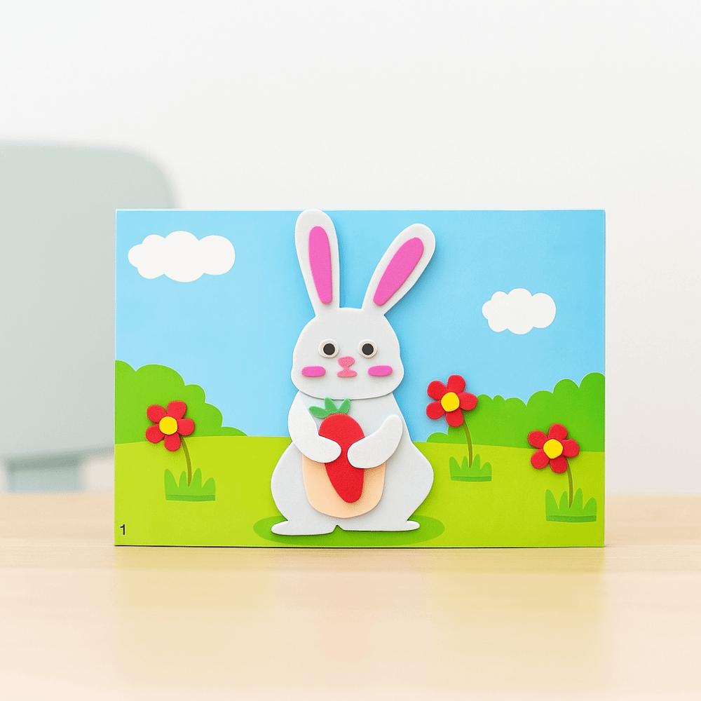 EVA Cartoon 3D DIY Sticker Toy Making Material Educational Sticker Toys  Kids Toddlers Children